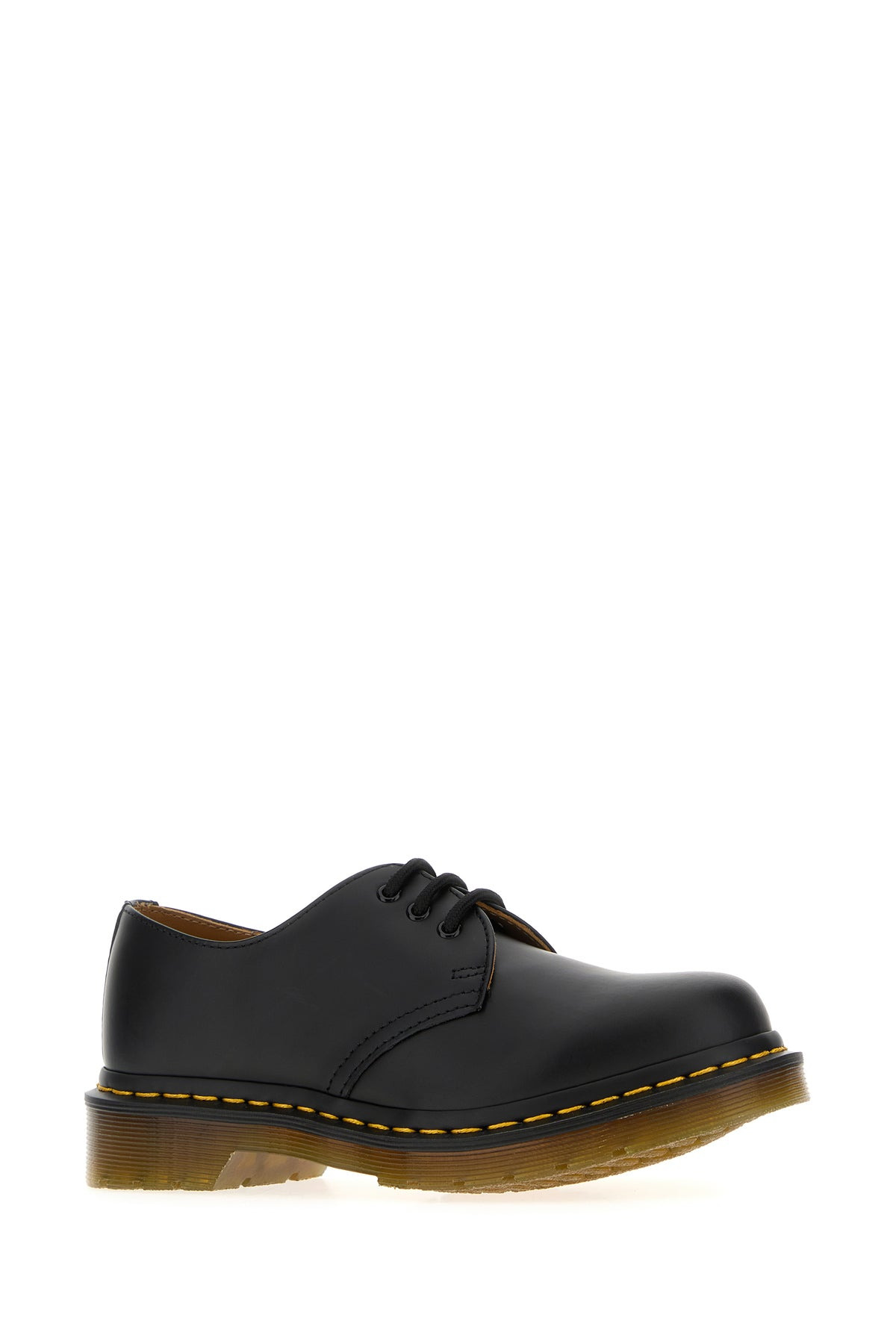 Black leather lace-up shoes - 2