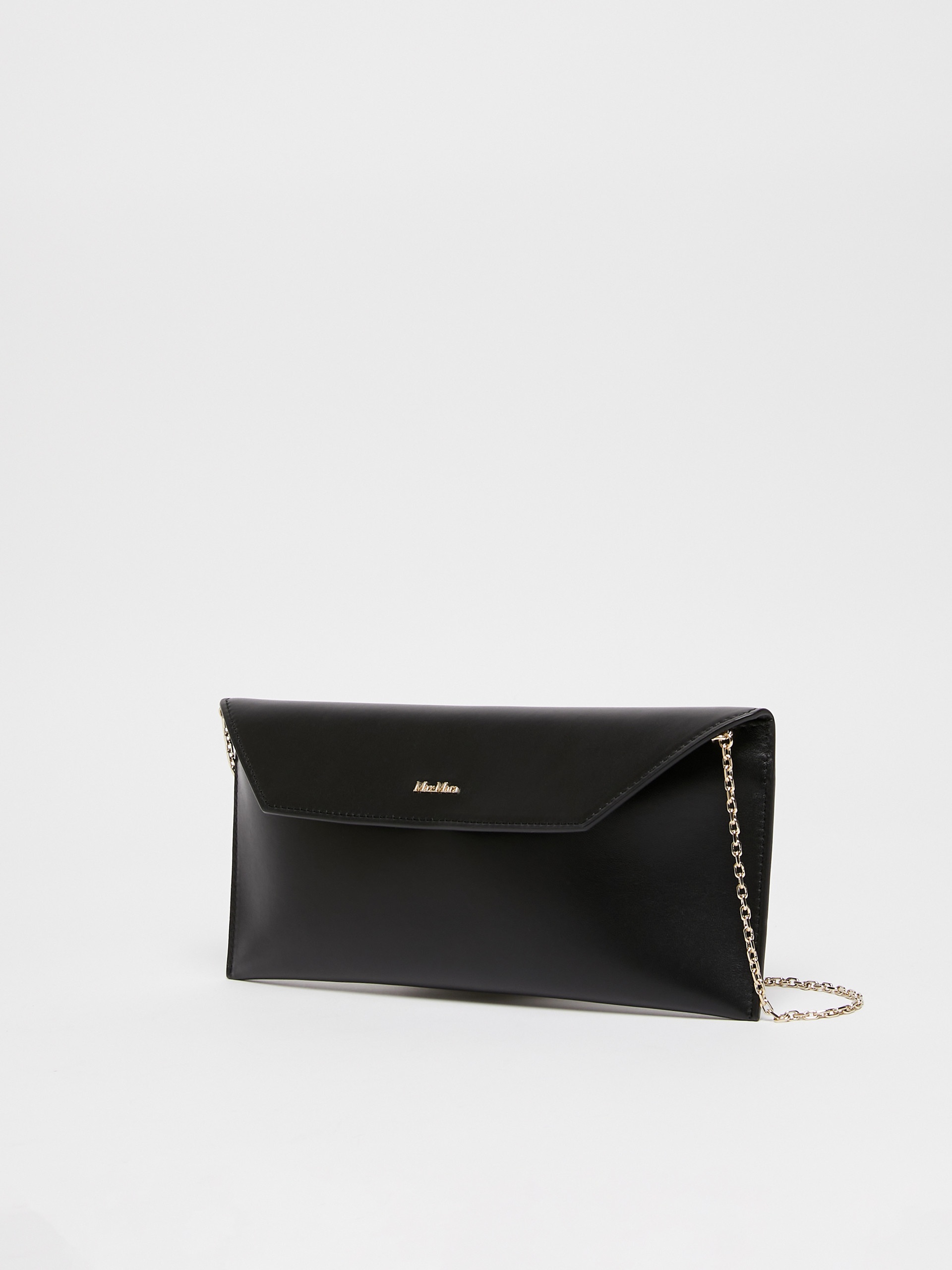 LONGENVELOPE Smooth semi-gloss leather clutch bag - 2