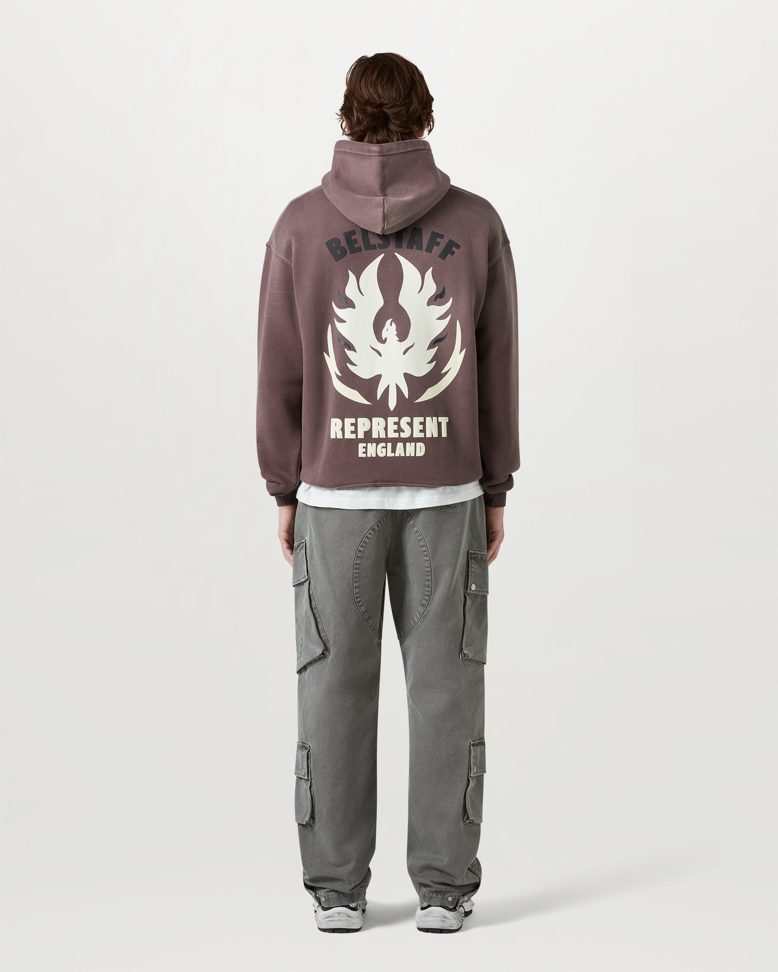 BELSTAFF X REPRESENT FLAME PHOENIX HOODIE - 4