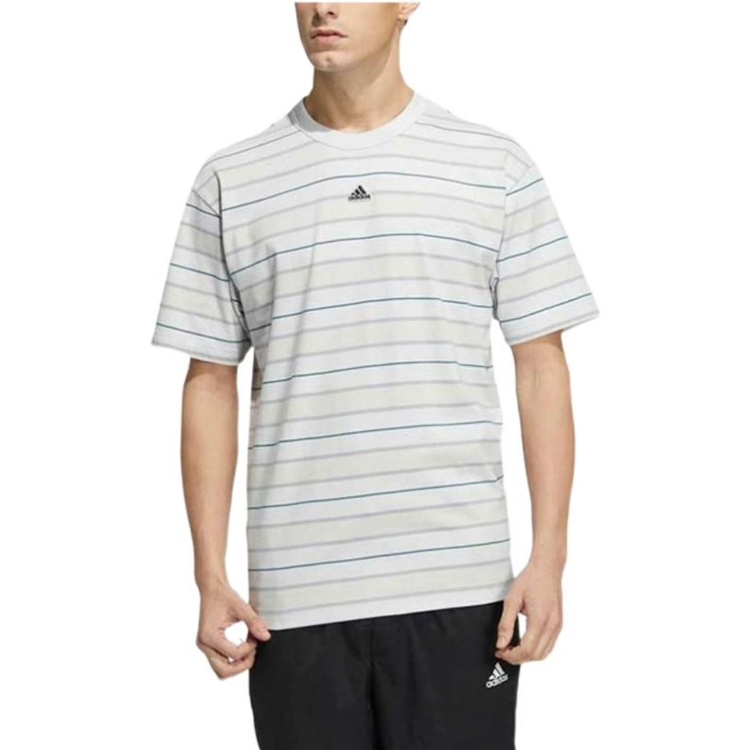 adidas Stripe T-Shirt 'White' HS4382 - 3