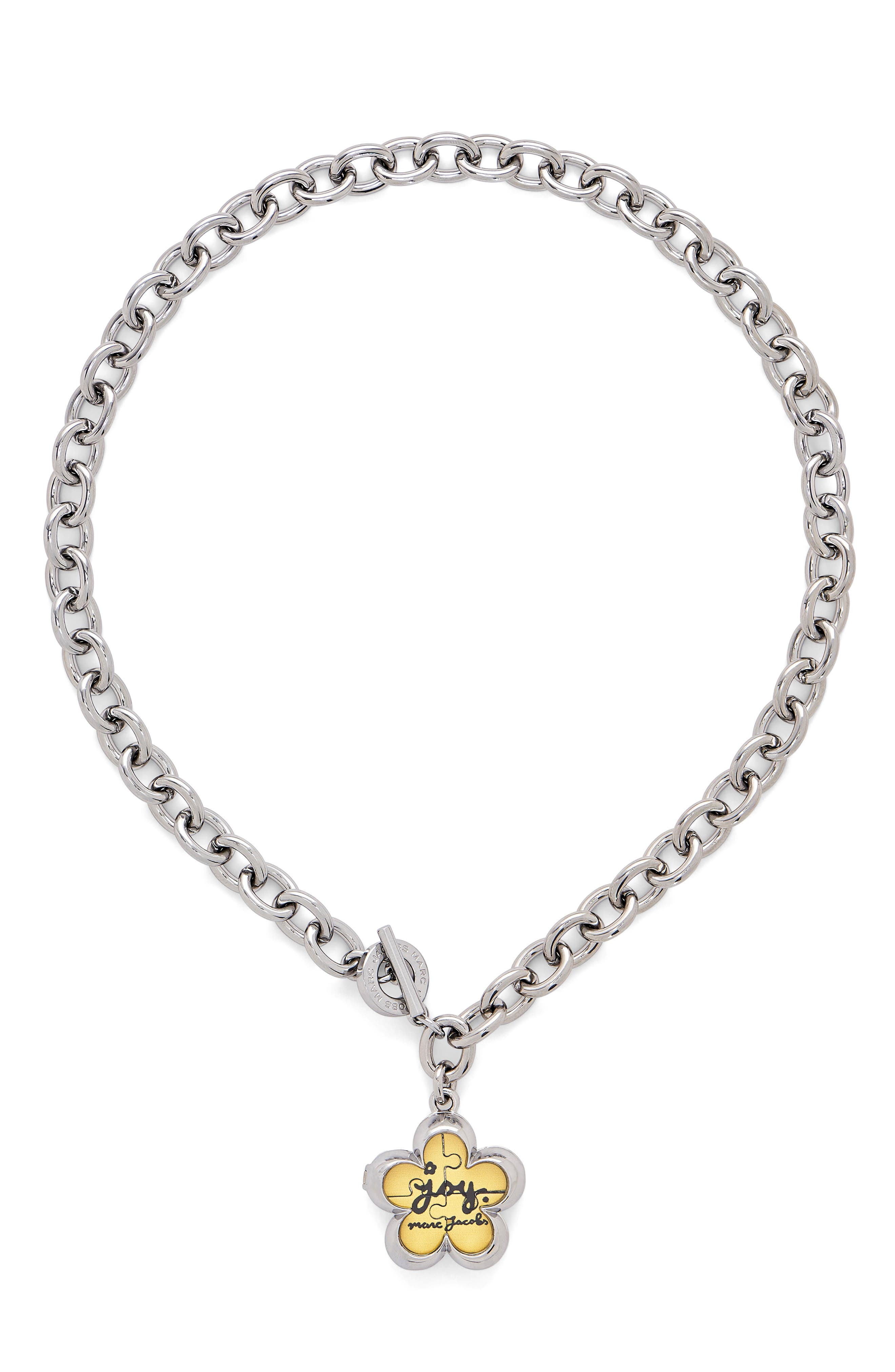 Marc Jacobs Daisy Puzzle Locket Necklace in Silver/Multi at Nordstrom - 6