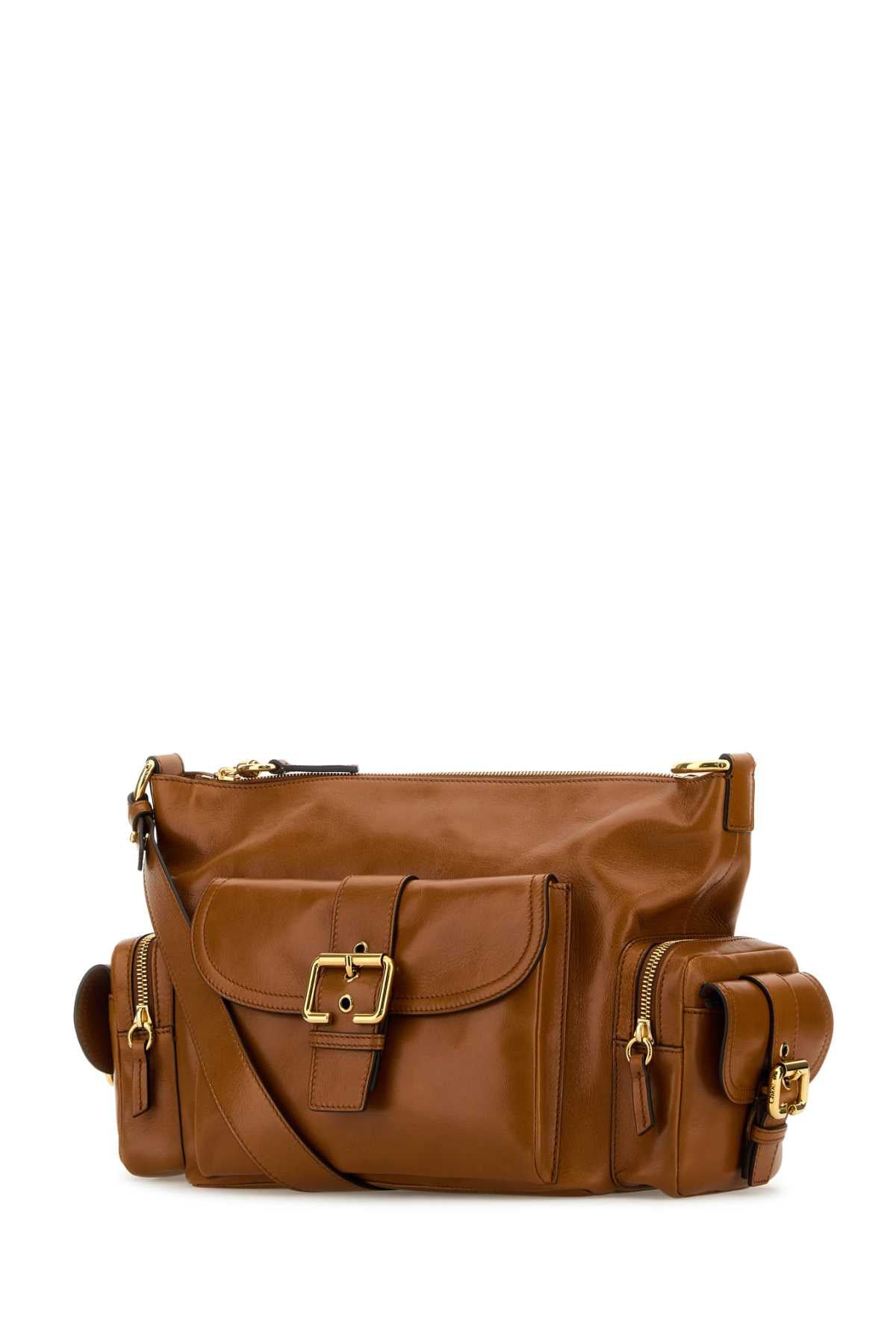 Chloe Women Caramel Leather Camera Bag Handbag - 2
