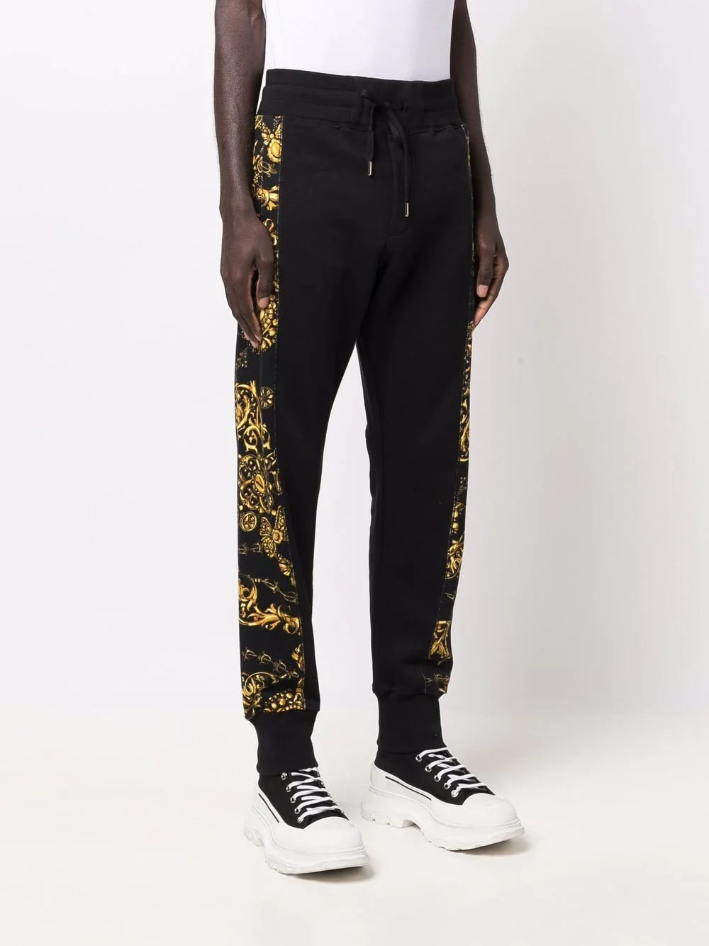 baroque-print track pants - 3