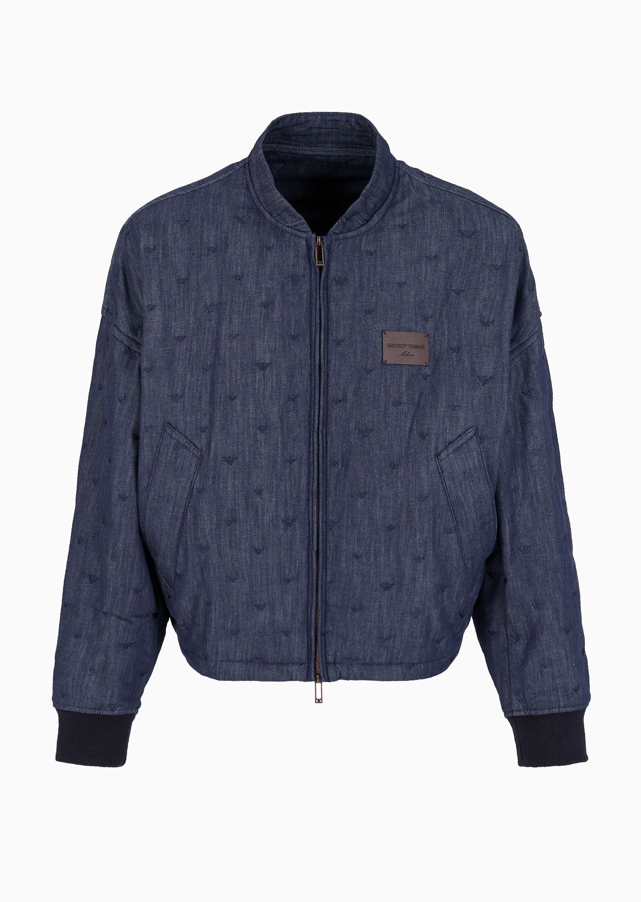 emporio armani studs denim jacket y2k