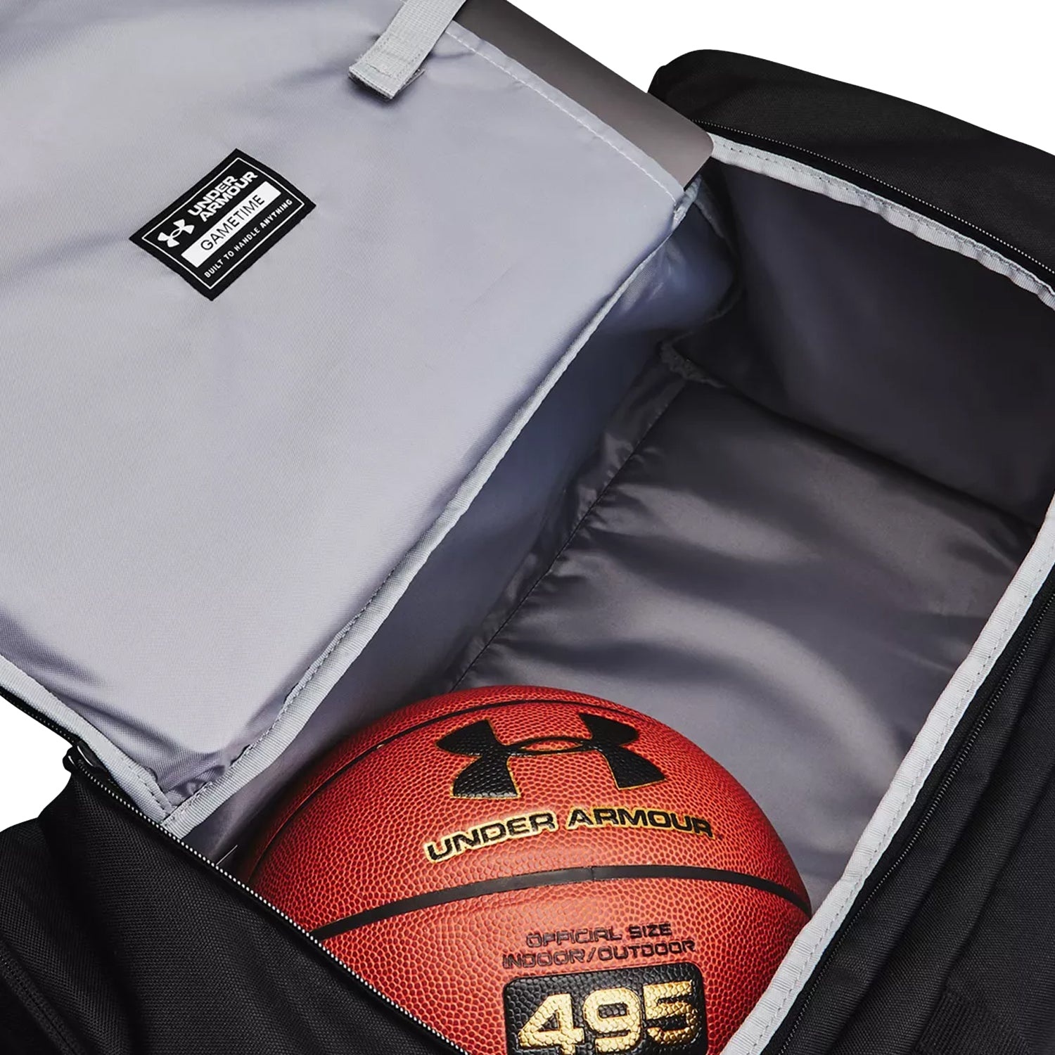 Under Armour Gametime Duffle Bag 'Black' 1369218-001 - 4