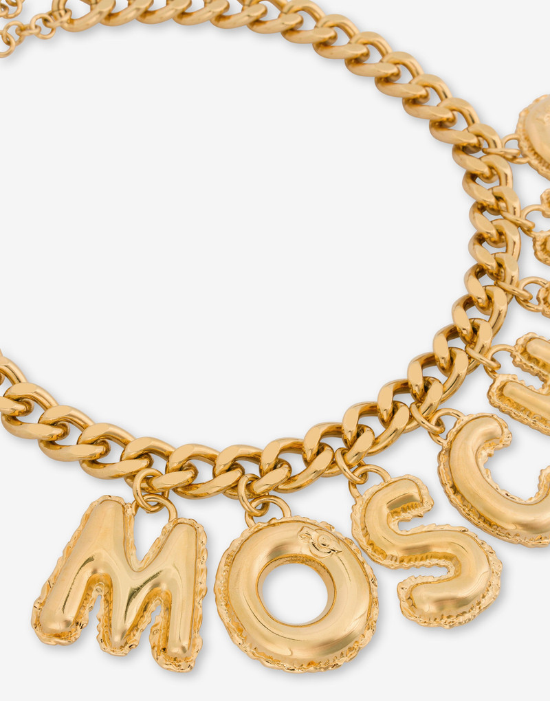Moschino INFLATABLE LETTERING NECKLACE outlook