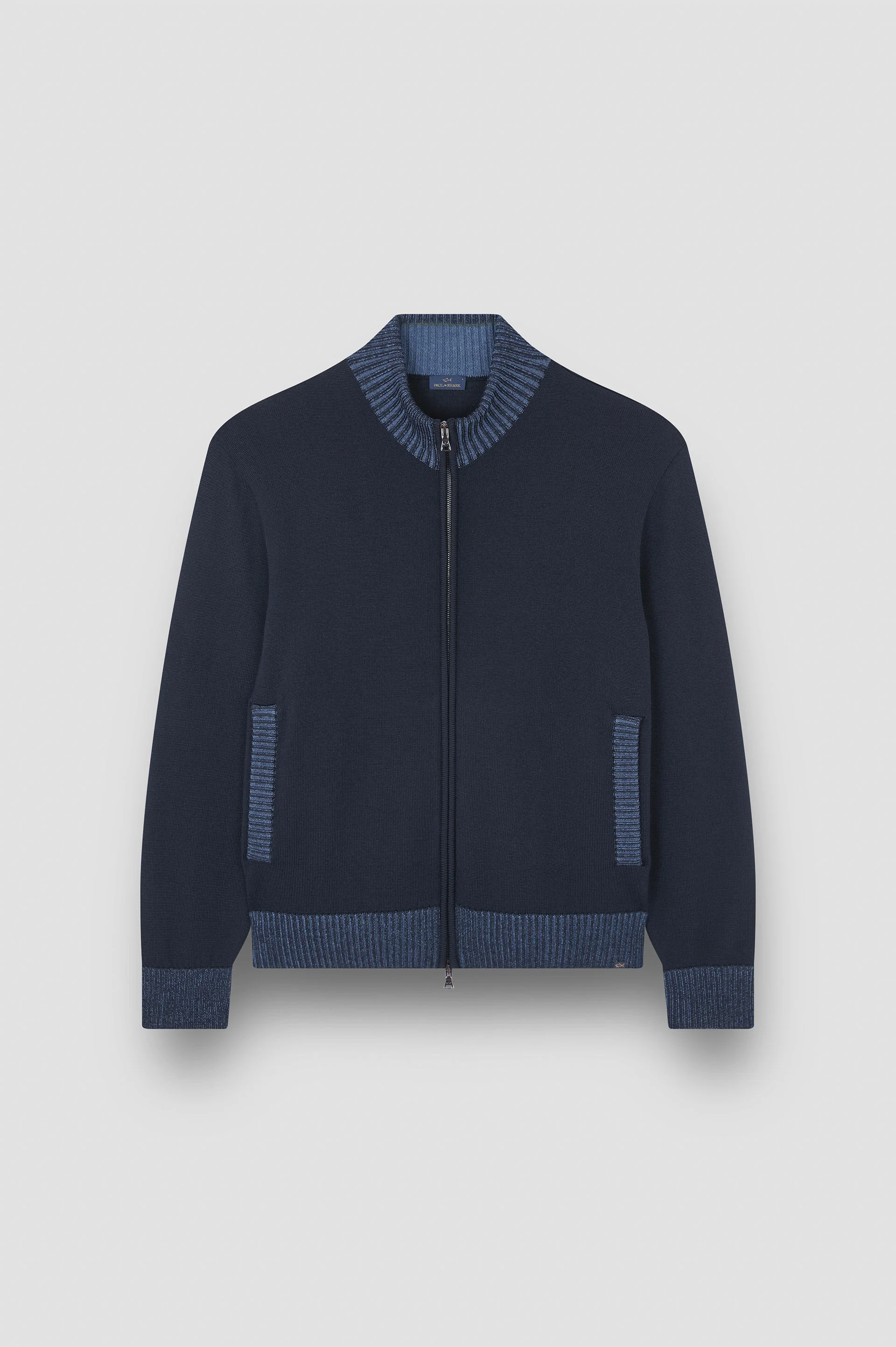 SOFT COOL TOUCH WOOL SWEATER WITH ZIP CLOSURE - 1