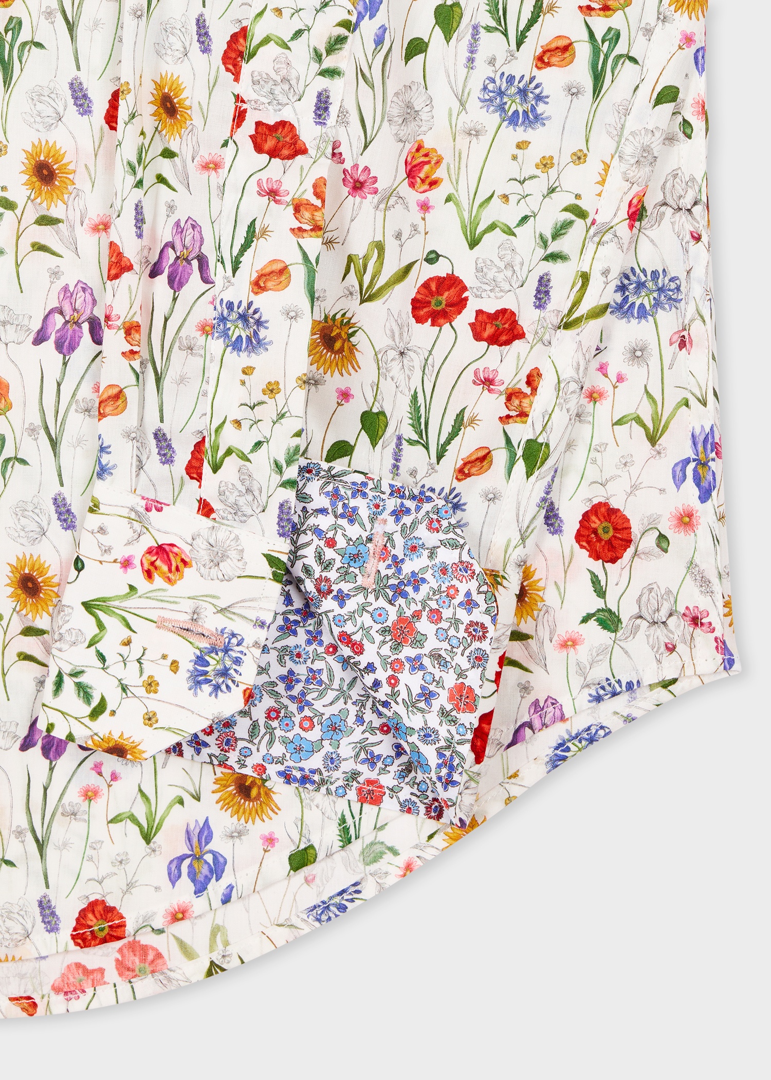 Tailored-Fit White 'Liberty Floral' Print Shirt - 2