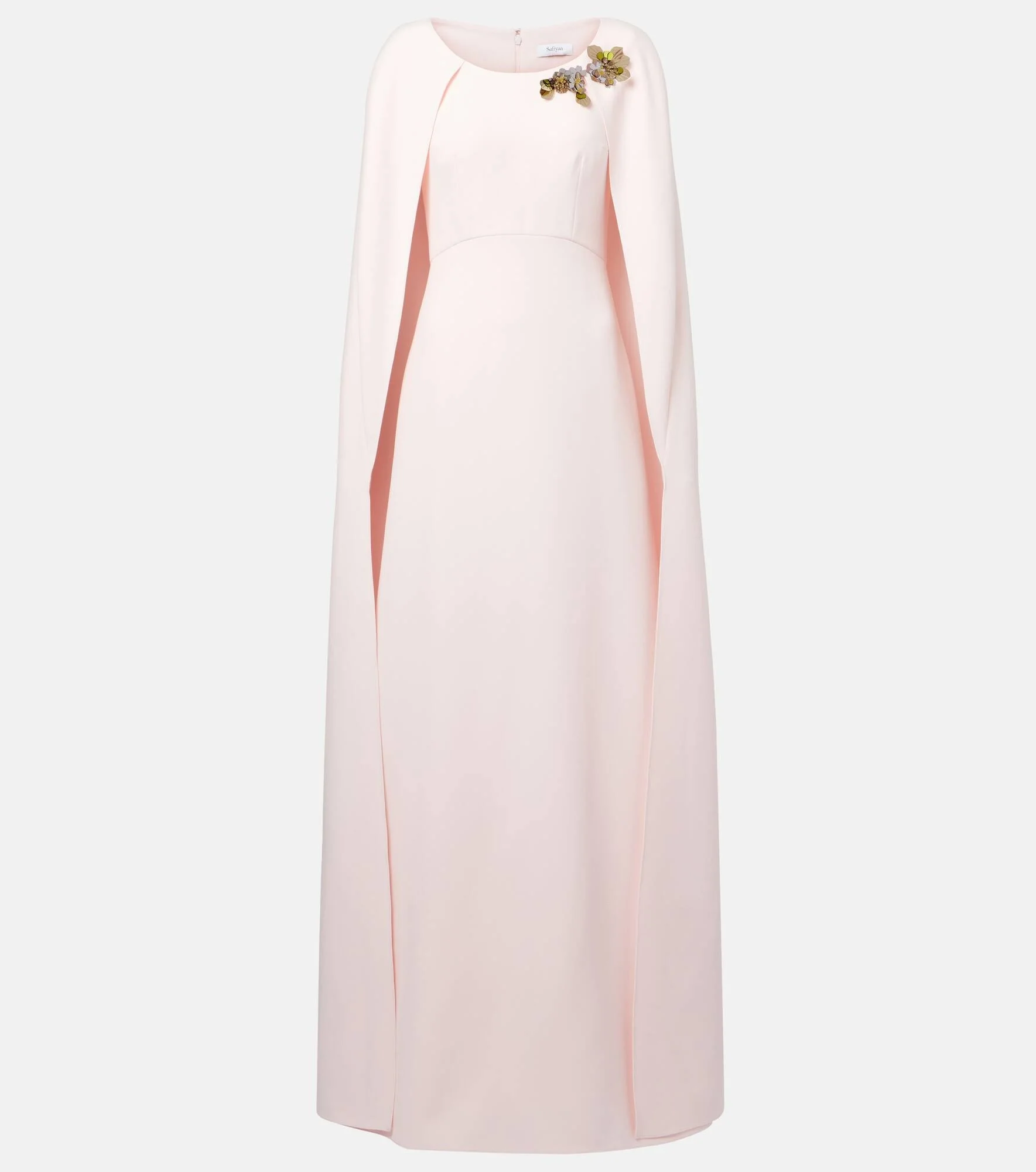 Yuna caped embellished gown - 1