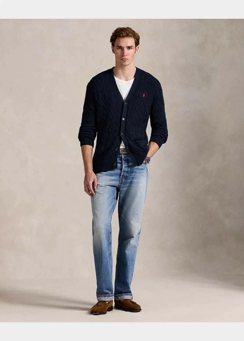 Cable-Knit Cotton Cardigan 3