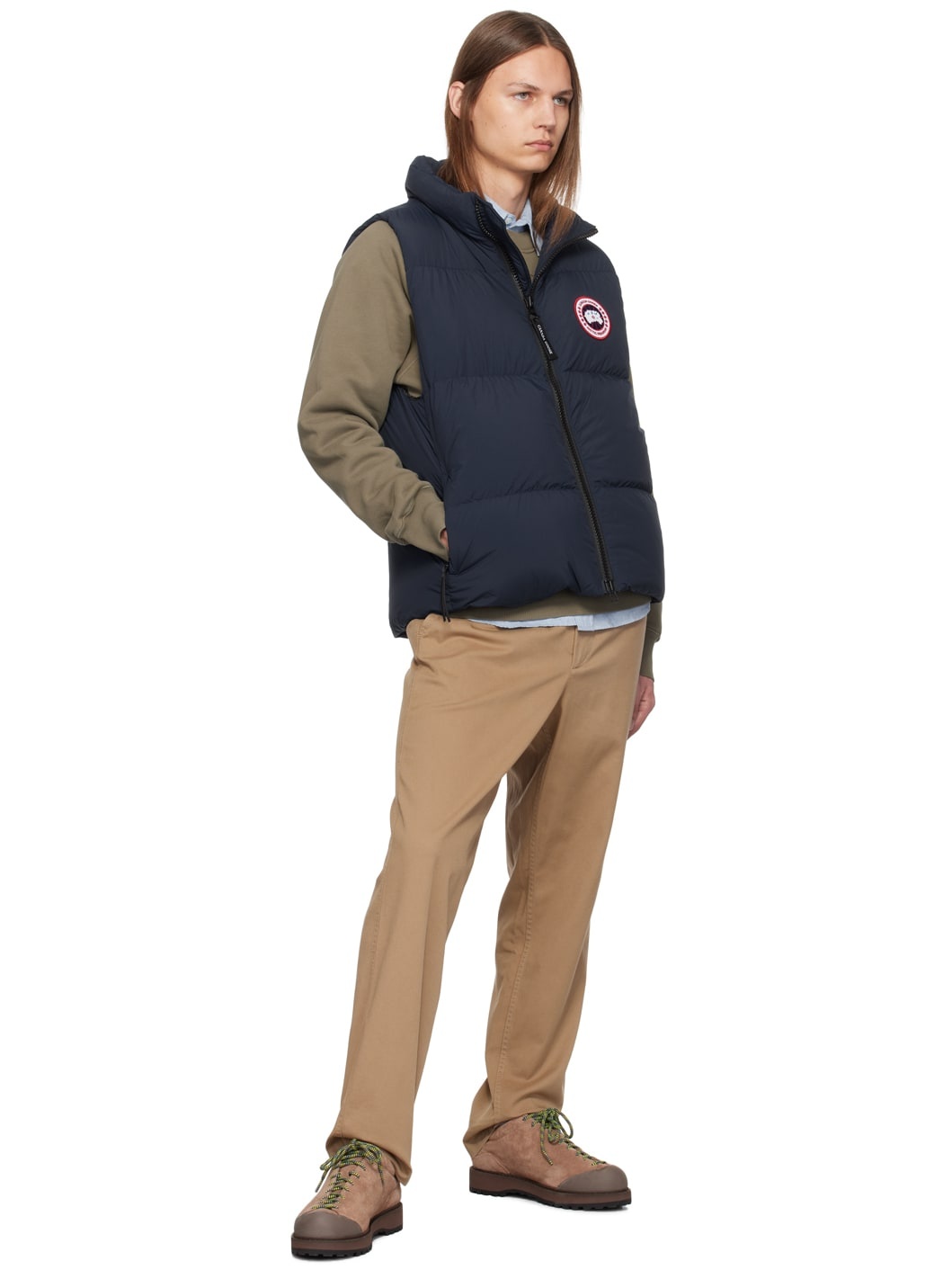 Navy Lawrence Puffer Down Vest - 4