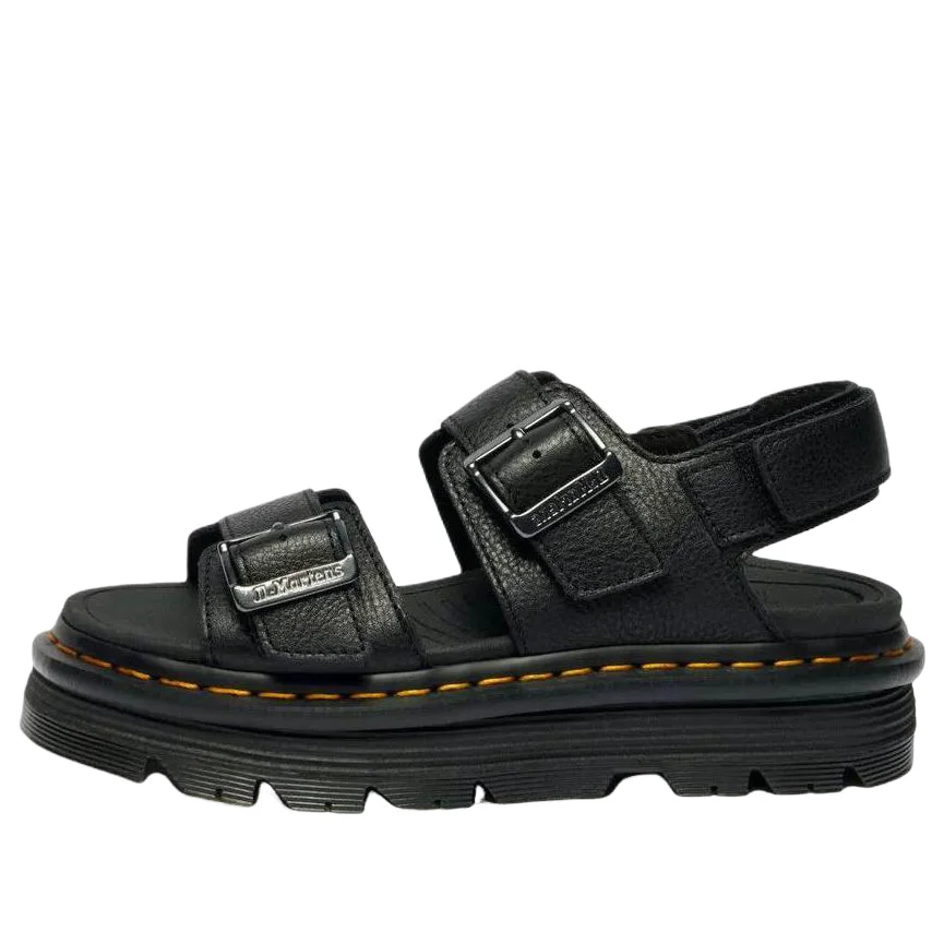 Dr. Martens Zebzag Pisa Leather Platform Sandals 'Black' 43398001 - 1