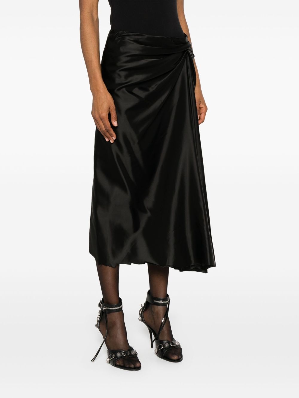 satin midi dress - 3