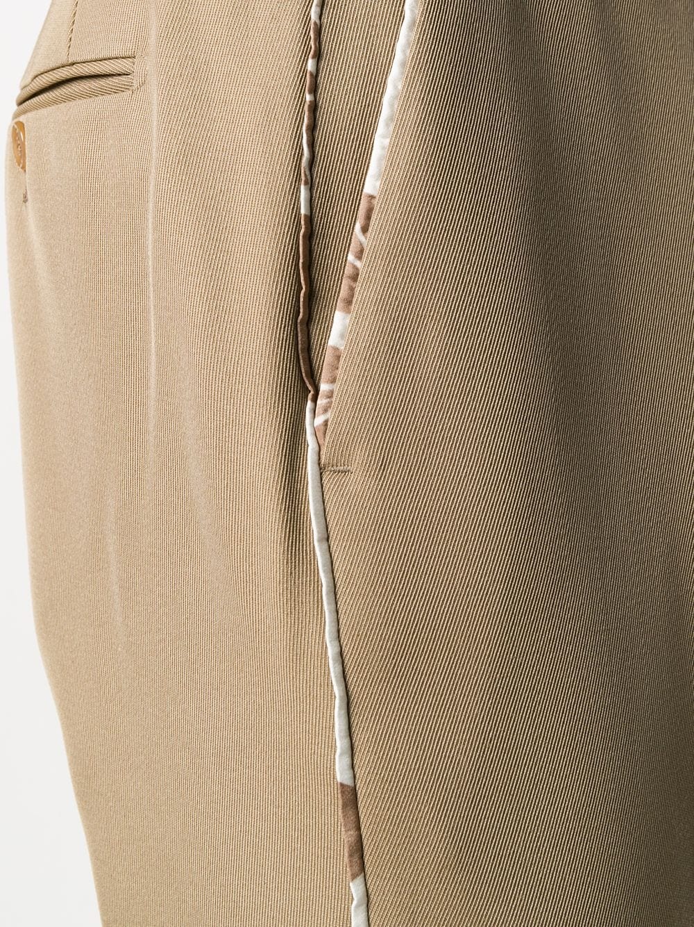 contrast trims trousers - 5