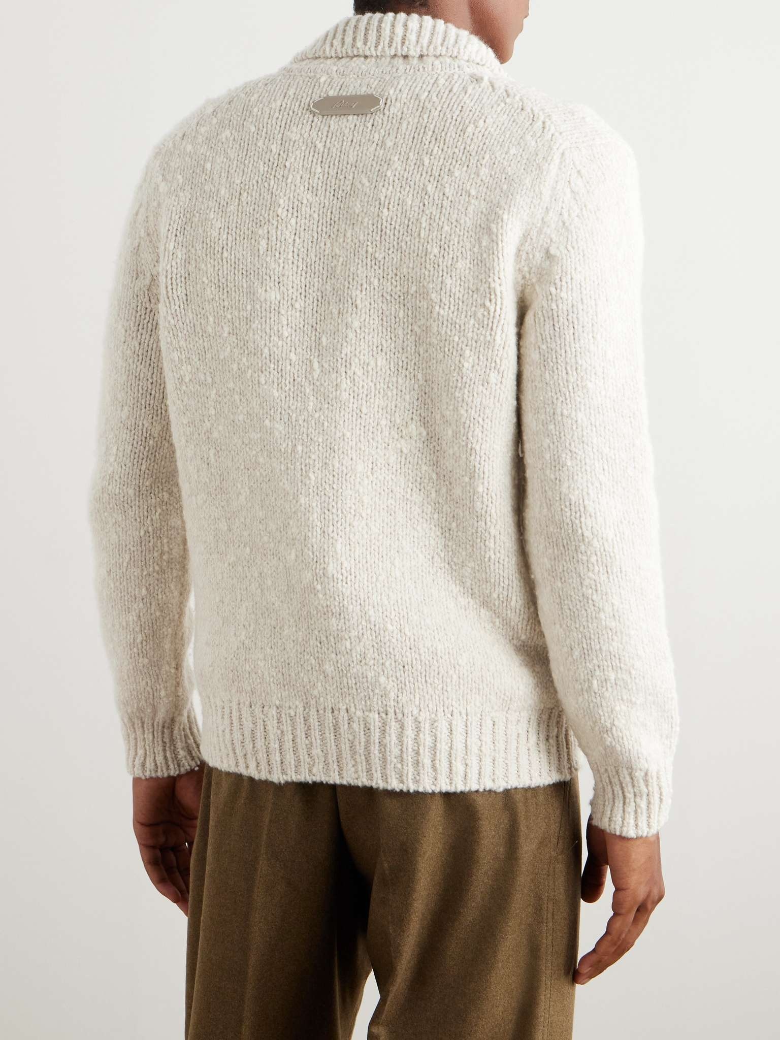 Wool-Blend Bouclé Cardigan - 3