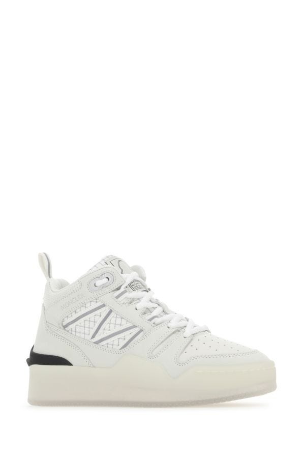 White fabric and nubuk Pivot sneakers - 2