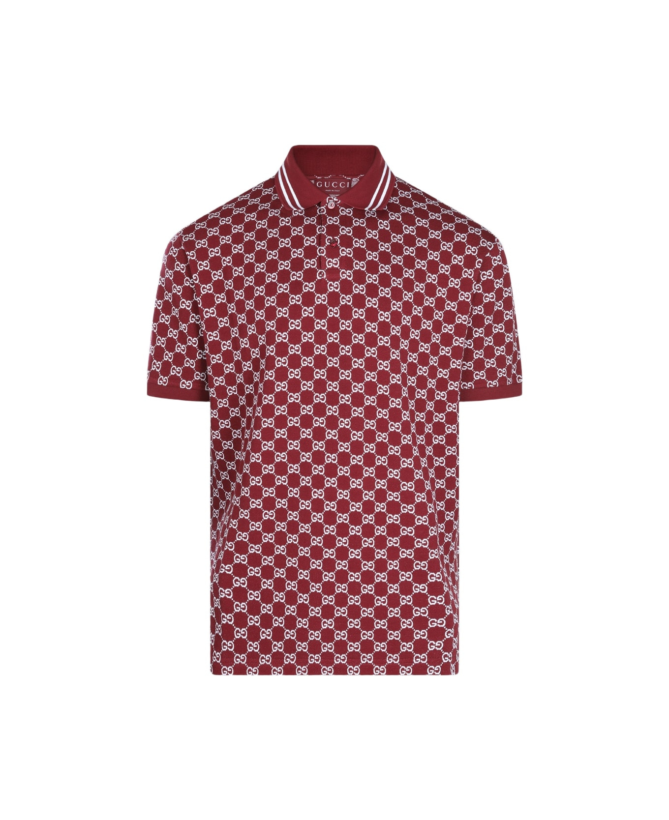 Red Ancora Cotton Polo Shirt - 1