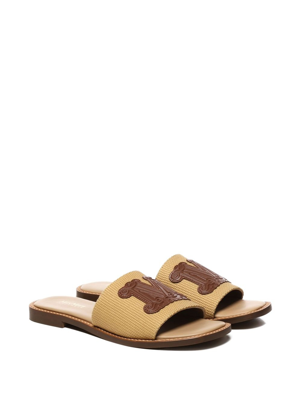 monogram canvas band flat sandals - 2