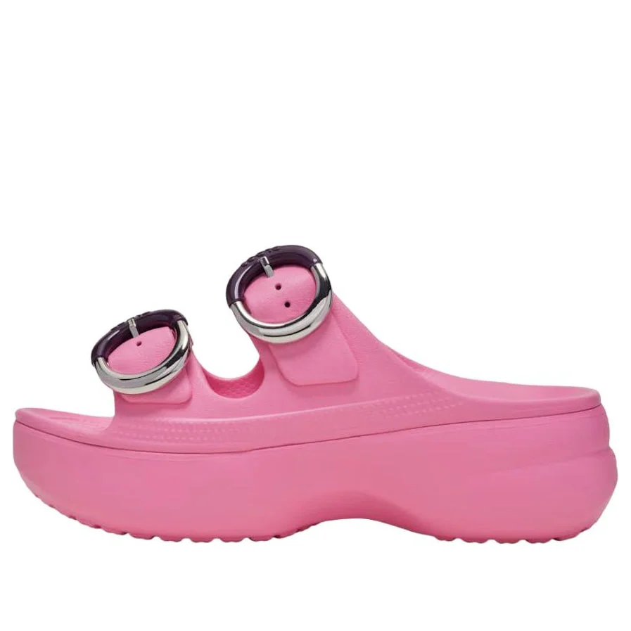 (WMNS) Crocs Saturday Platform Dipped Buckle Sandal 'Pink Lemonade' 213246-669 - 1