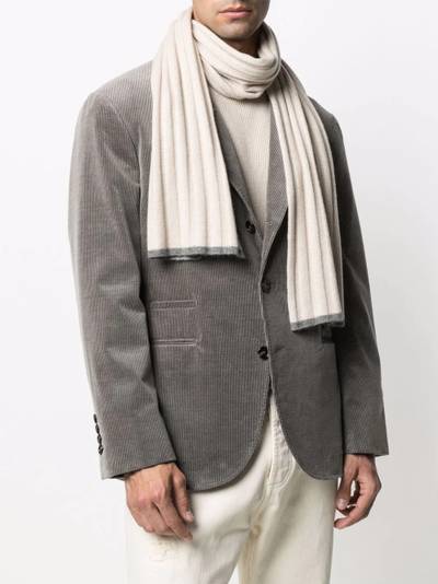 Brunello Cucinelli ribbed knit scarf outlook