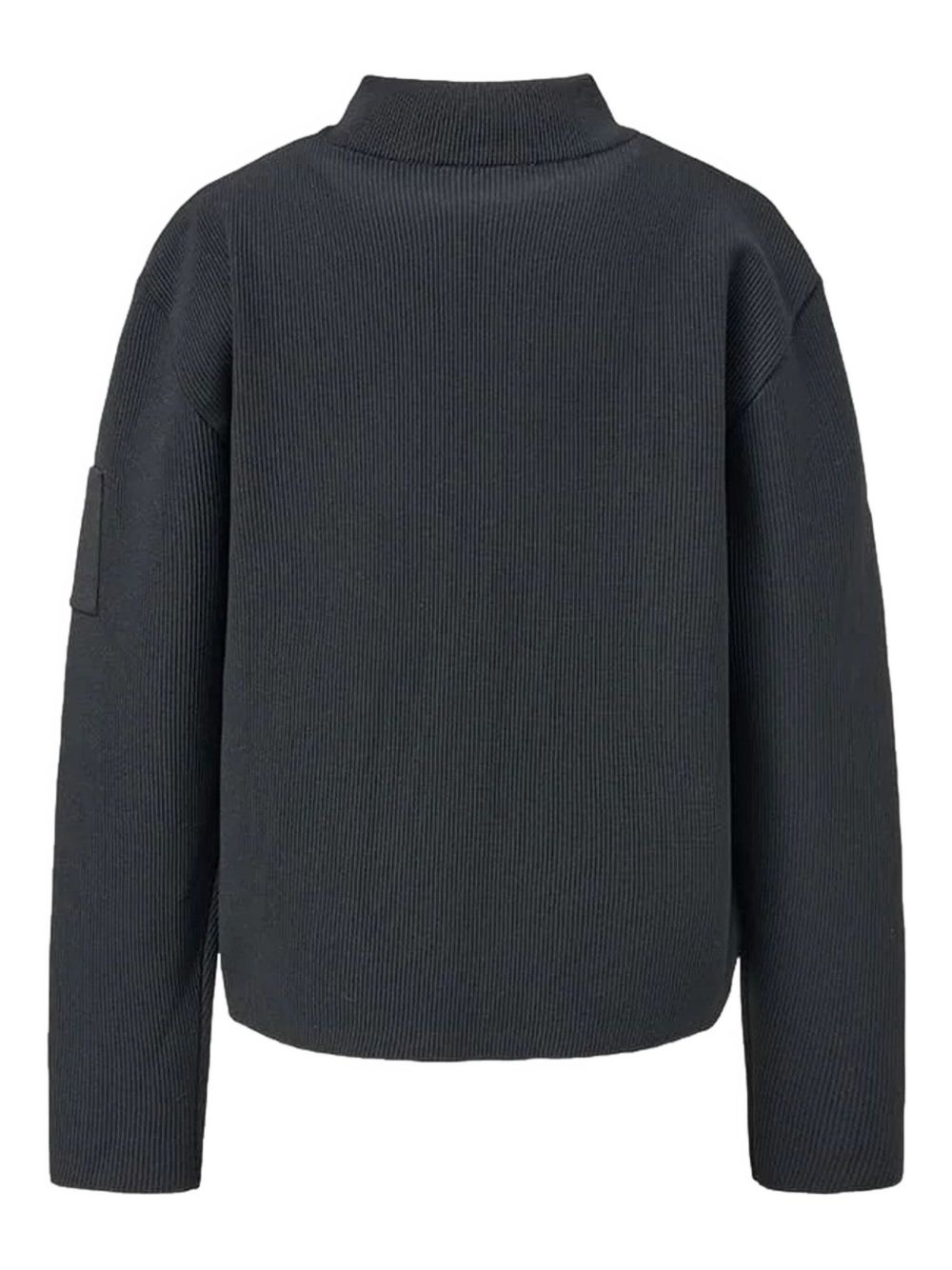 mock neck ribbed jacket - 2