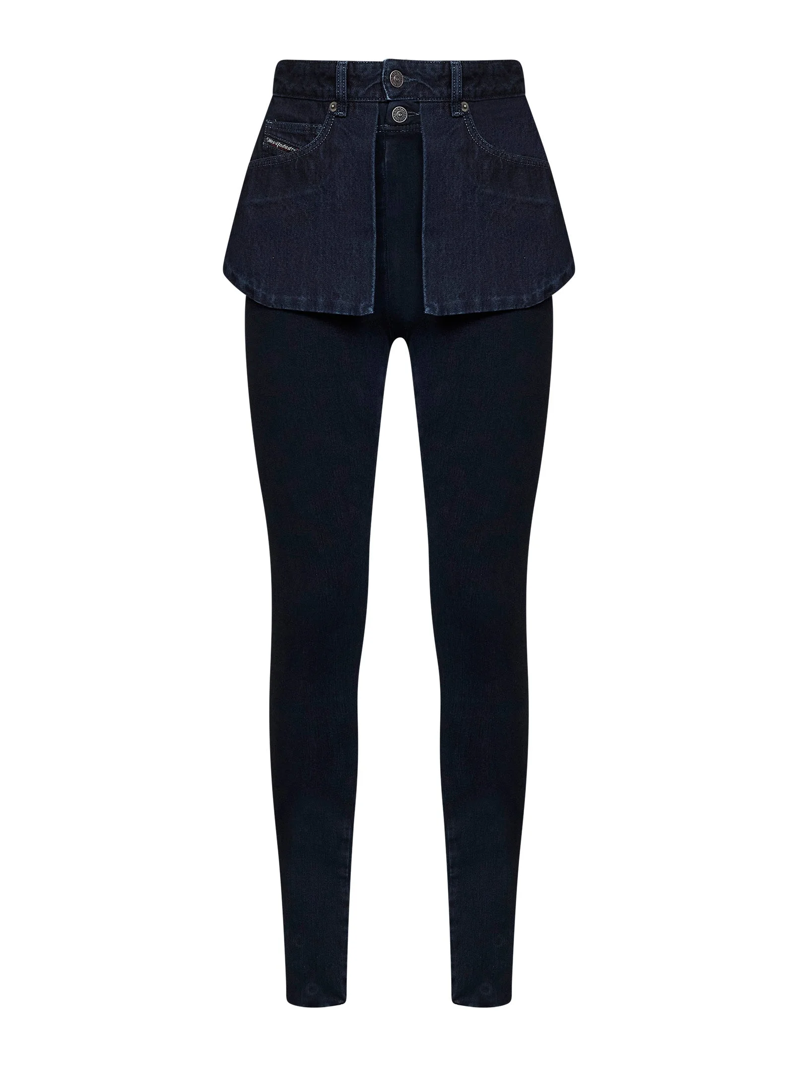 Blue denim D-Spika-Fsj2 mid-rise skinny jeans - 1