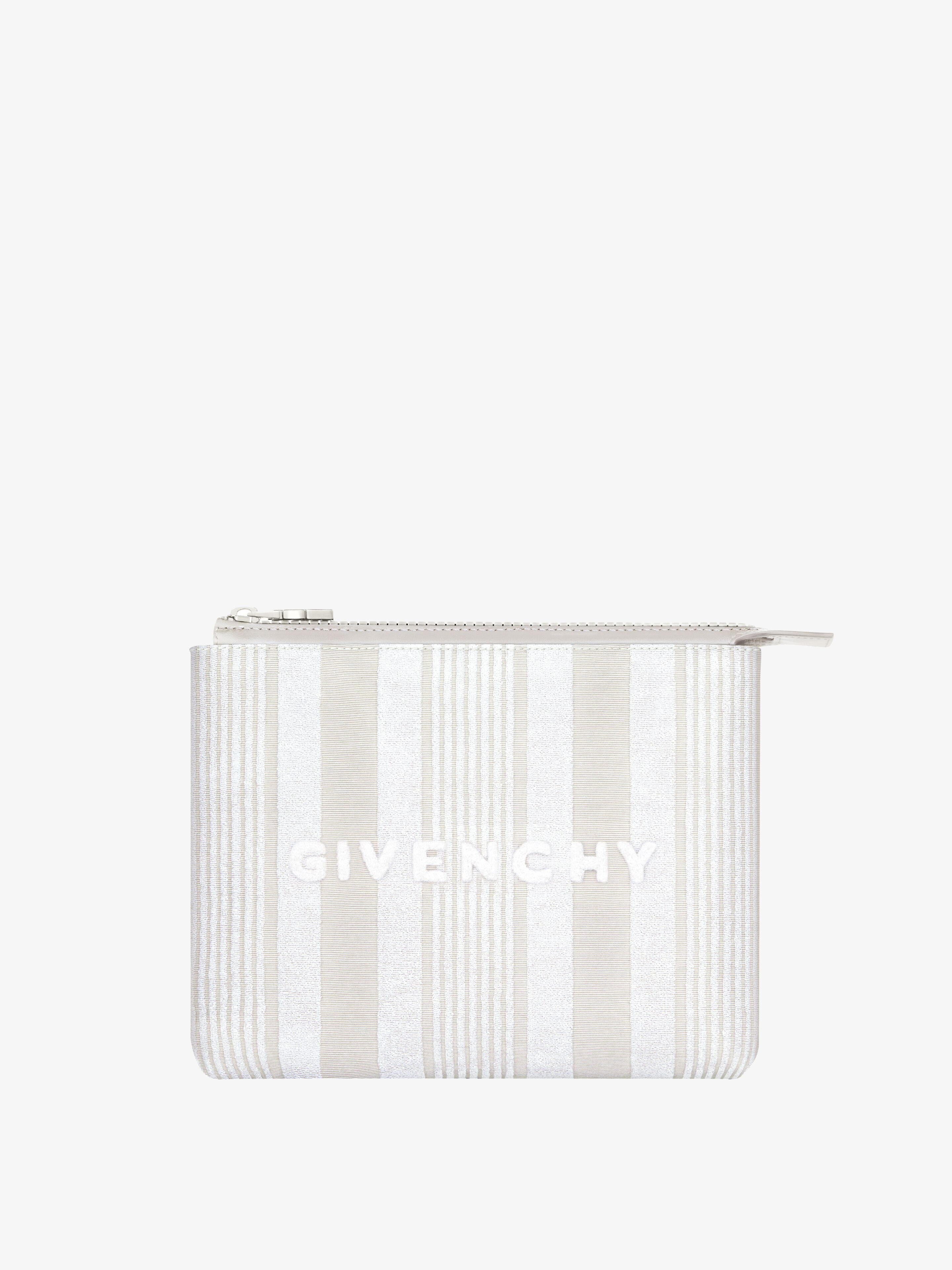 GIVENCHY TRAVEL POUCH IN COTTON TOWELLING WITH STRIPES - 1