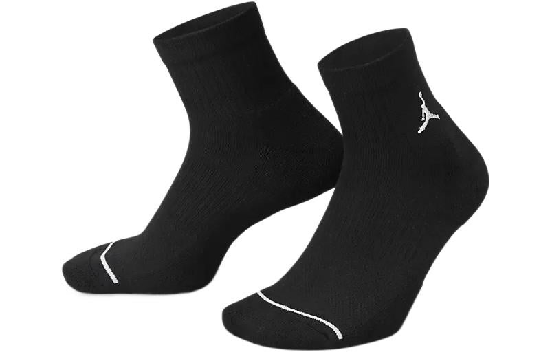 Air Jordan Everyday Ankle Socks 'Black White' DX9655-010 - 2