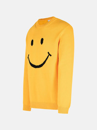 Moschino 'SMILE' YELLOW COTTON BLEND SWEATER | lungolivigno