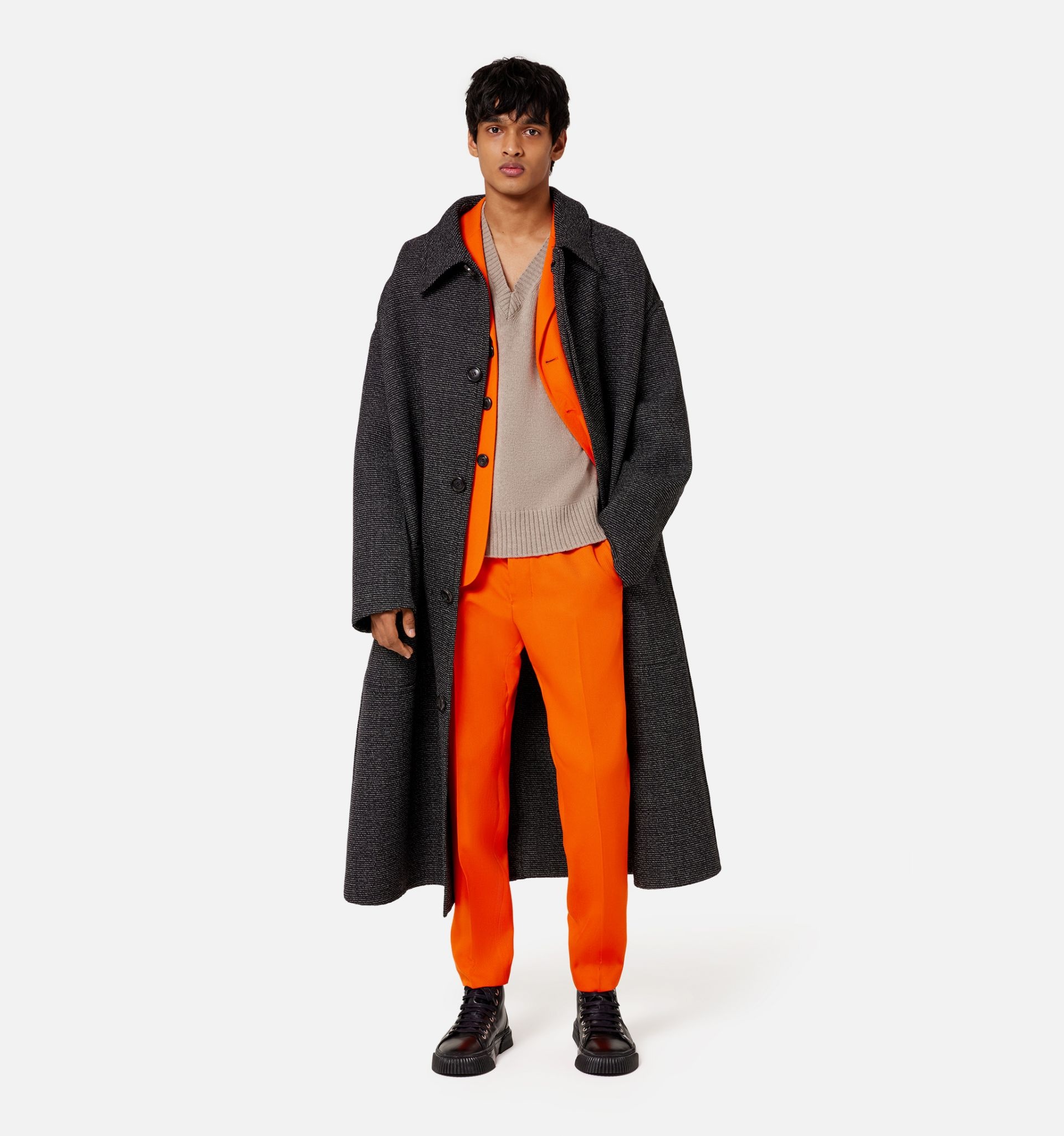 Cigarette Fit Trousers - 2