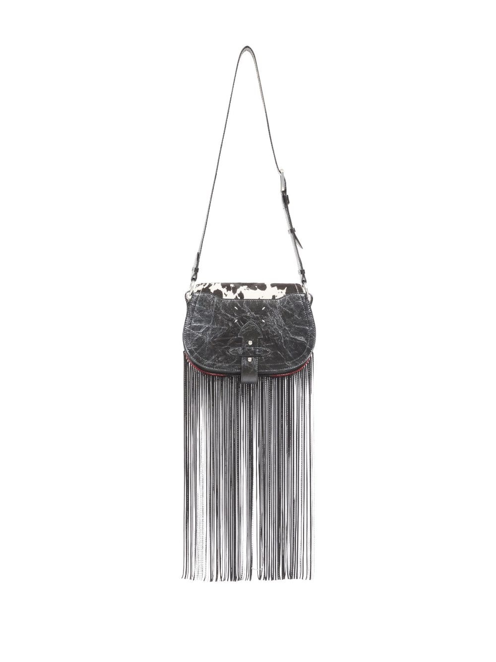 rhinestone-fringe shoulder bag - 4