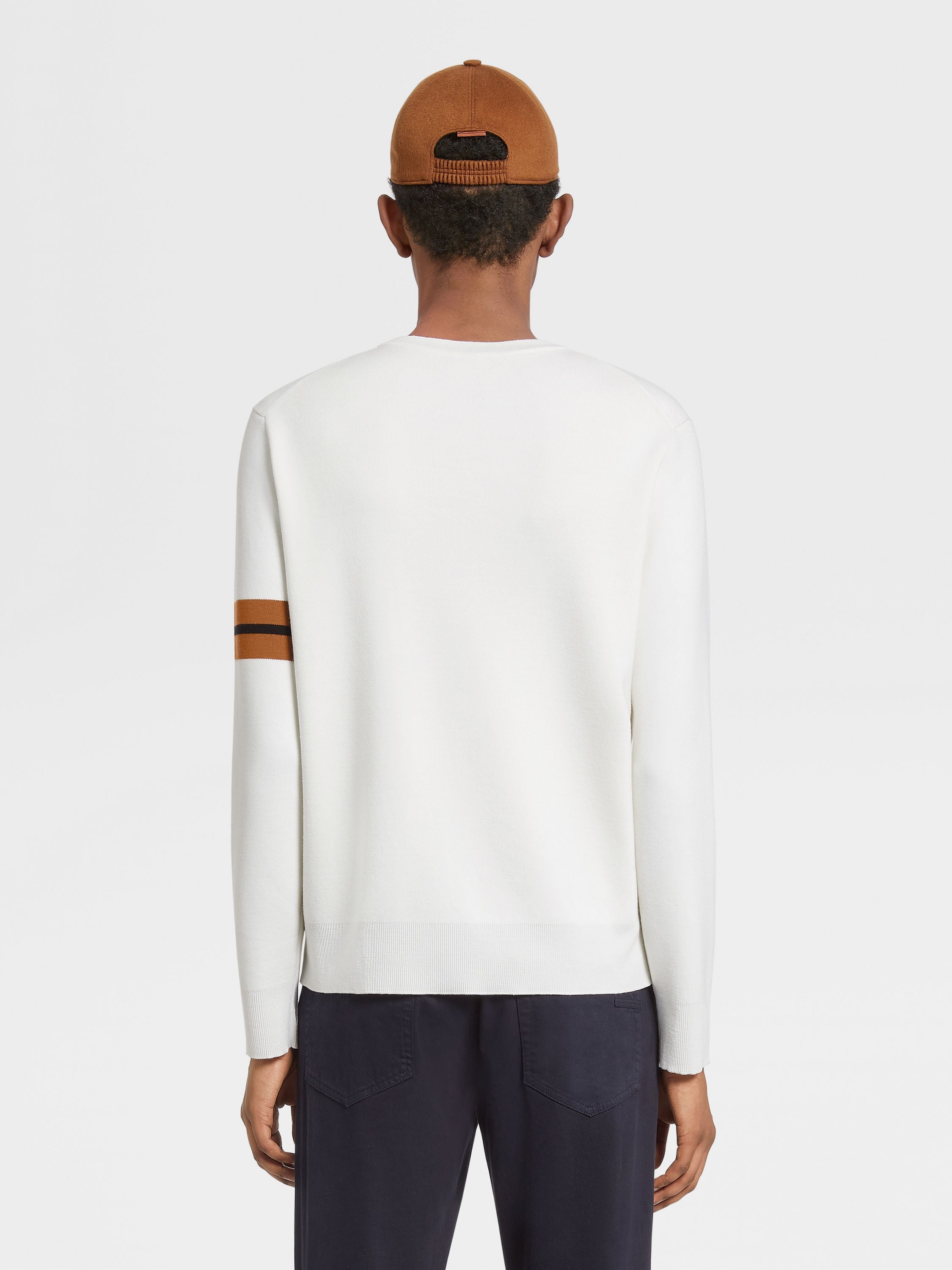 WHITE HIGH PERFORMANCE™ WOOL CREWNECK - 3