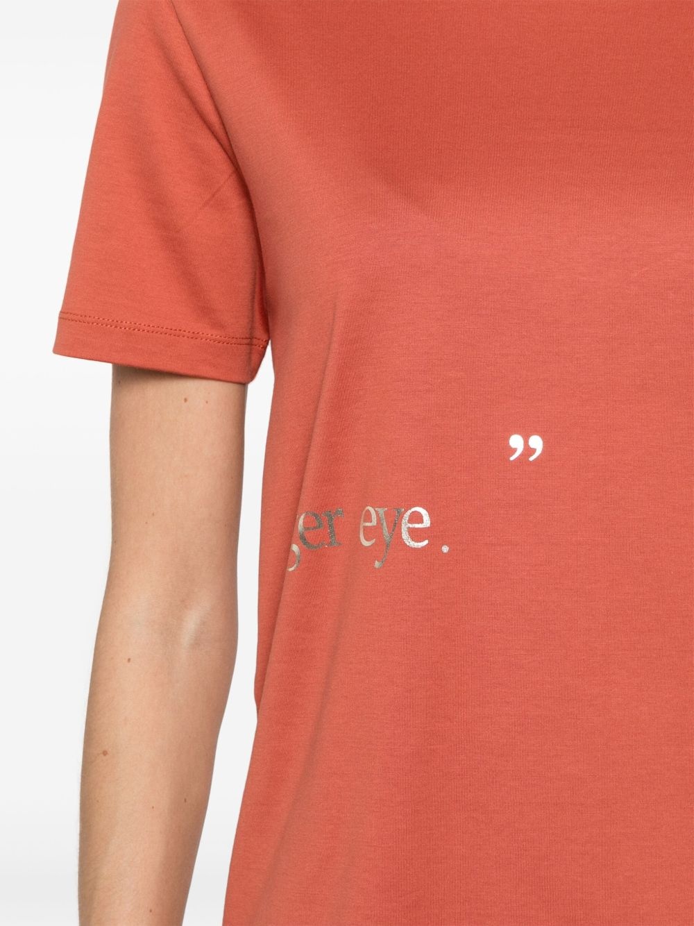 slogan-print cotton T-shirt - 5