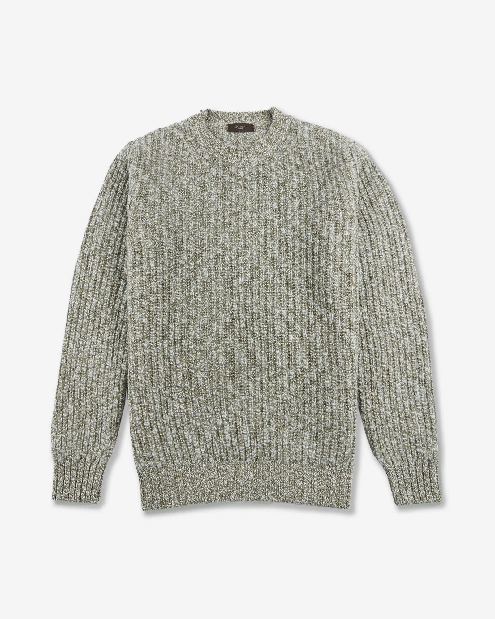 Slim fit wool round neck jumper - 1