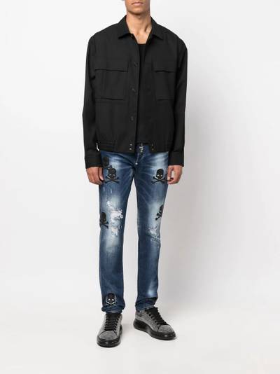 PHILIPP PLEIN Skull Super straight-cut jeans outlook