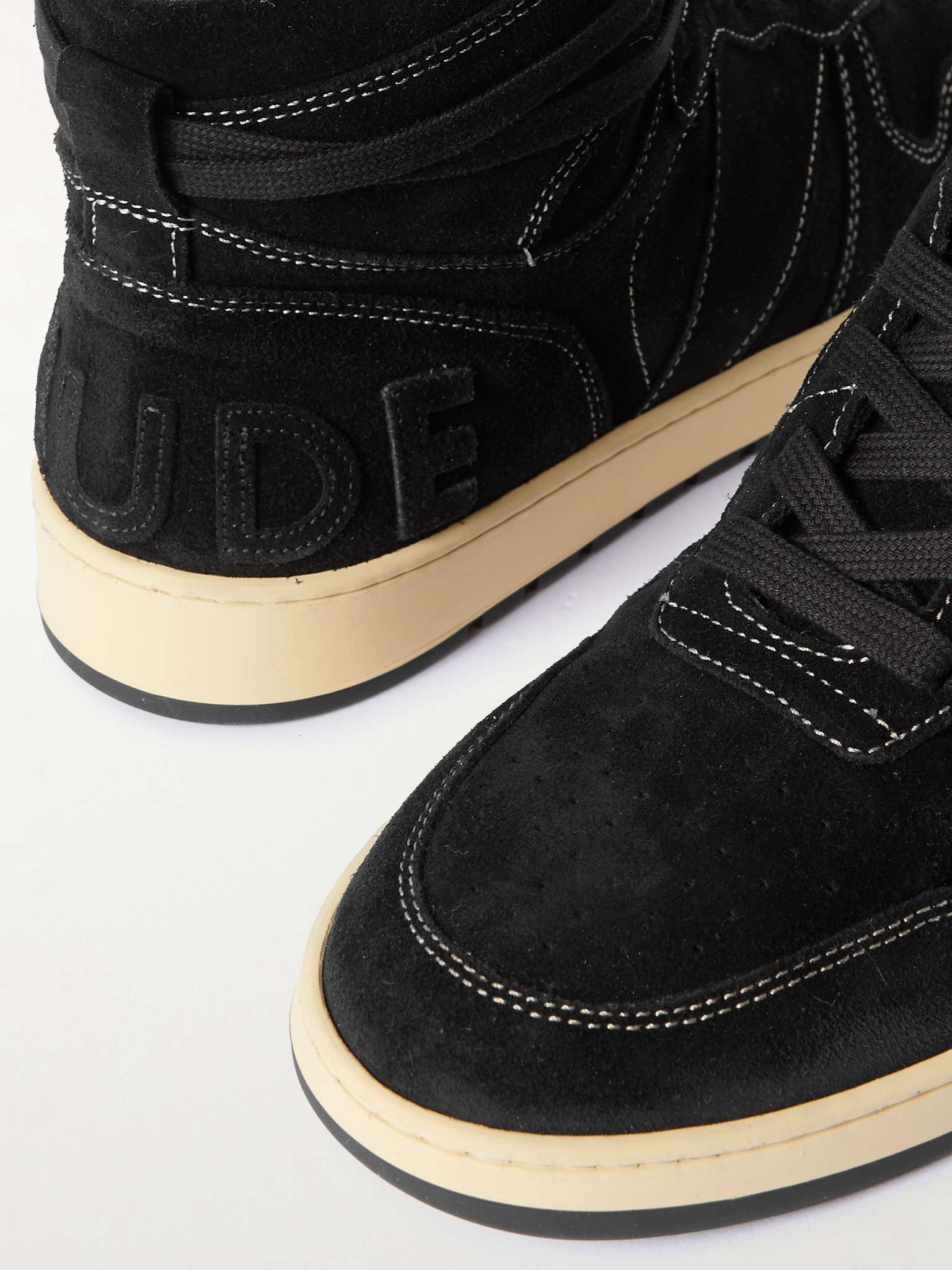 Rhecess Logo-Appliquéd Suede High-Top Sneakers - 6