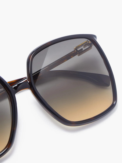 FENDI Oversized square acetate sunglasses outlook