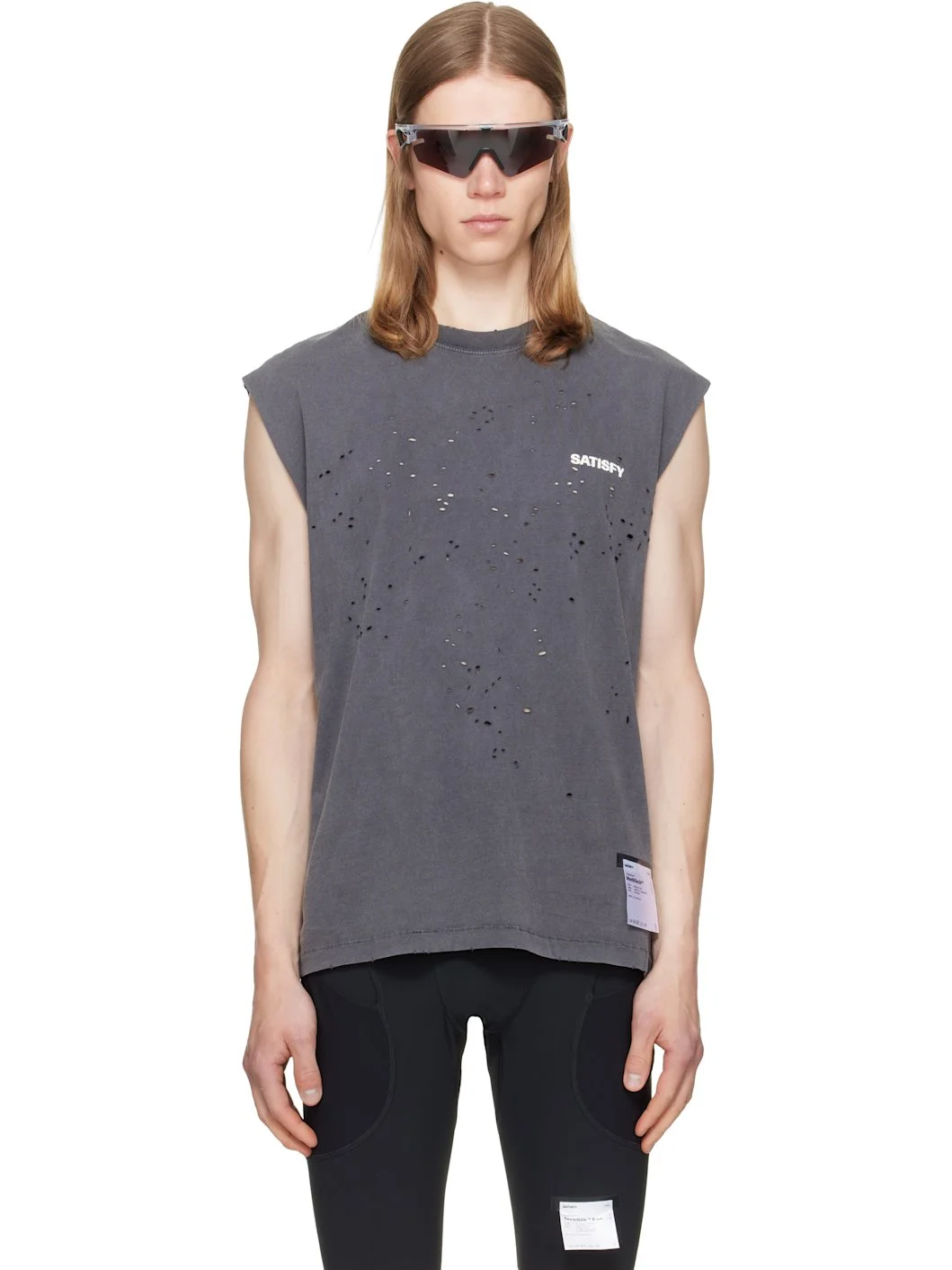 Gray MothTech Muscle Tank Top - 1