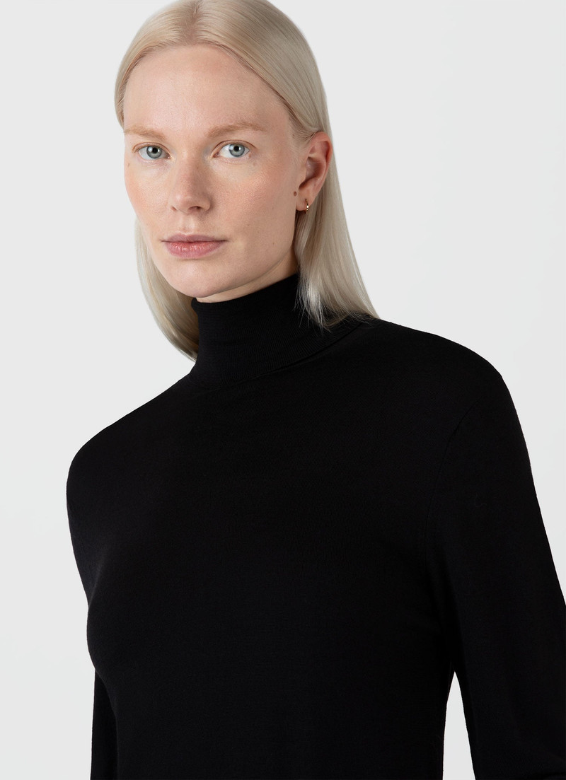 Merino Silk Roll Neck jumper 4