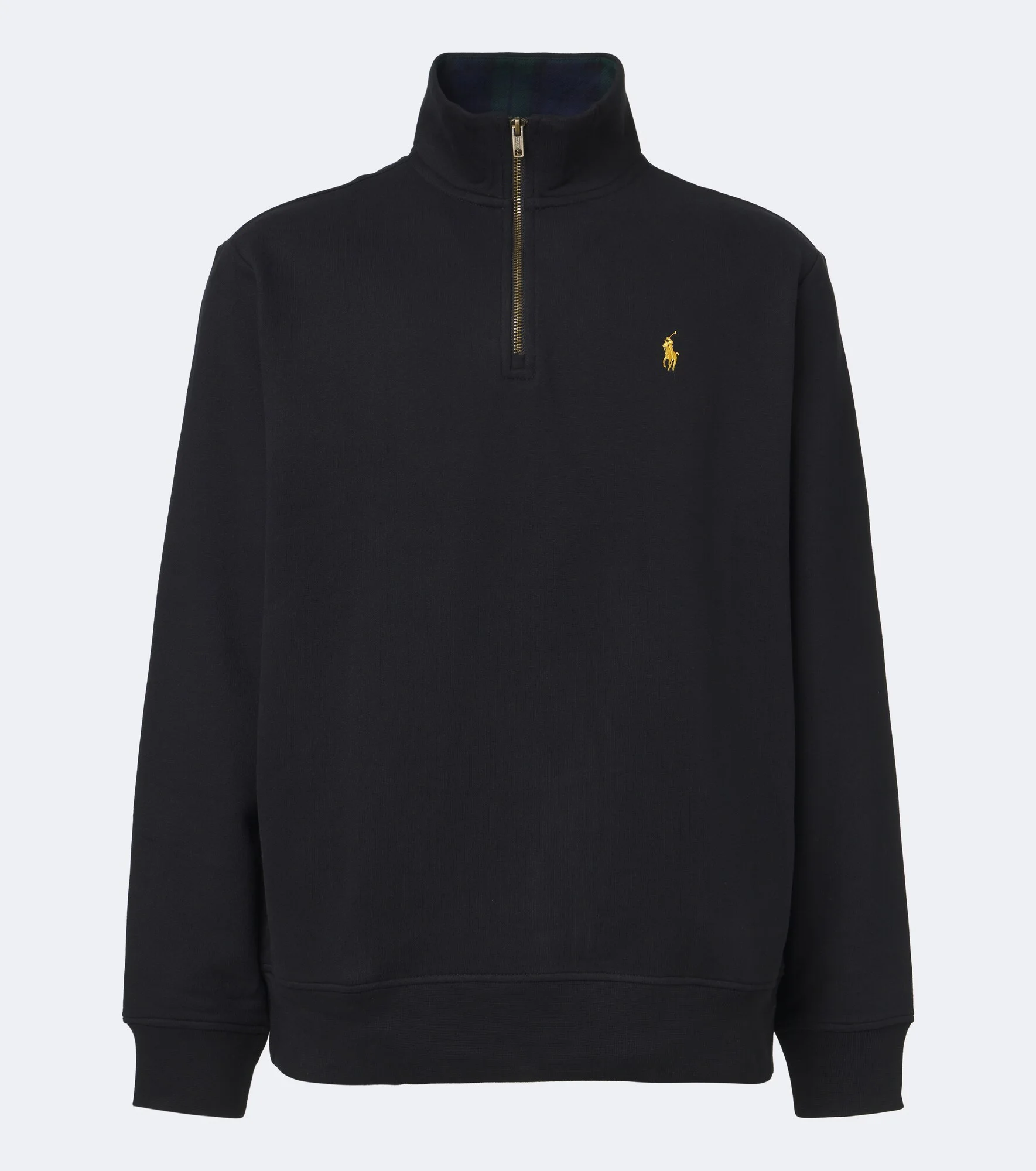 Cotton-blend half-zip sweater - 1