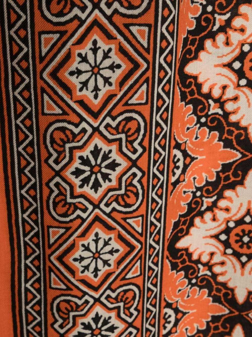 wool fringed scarf - 3