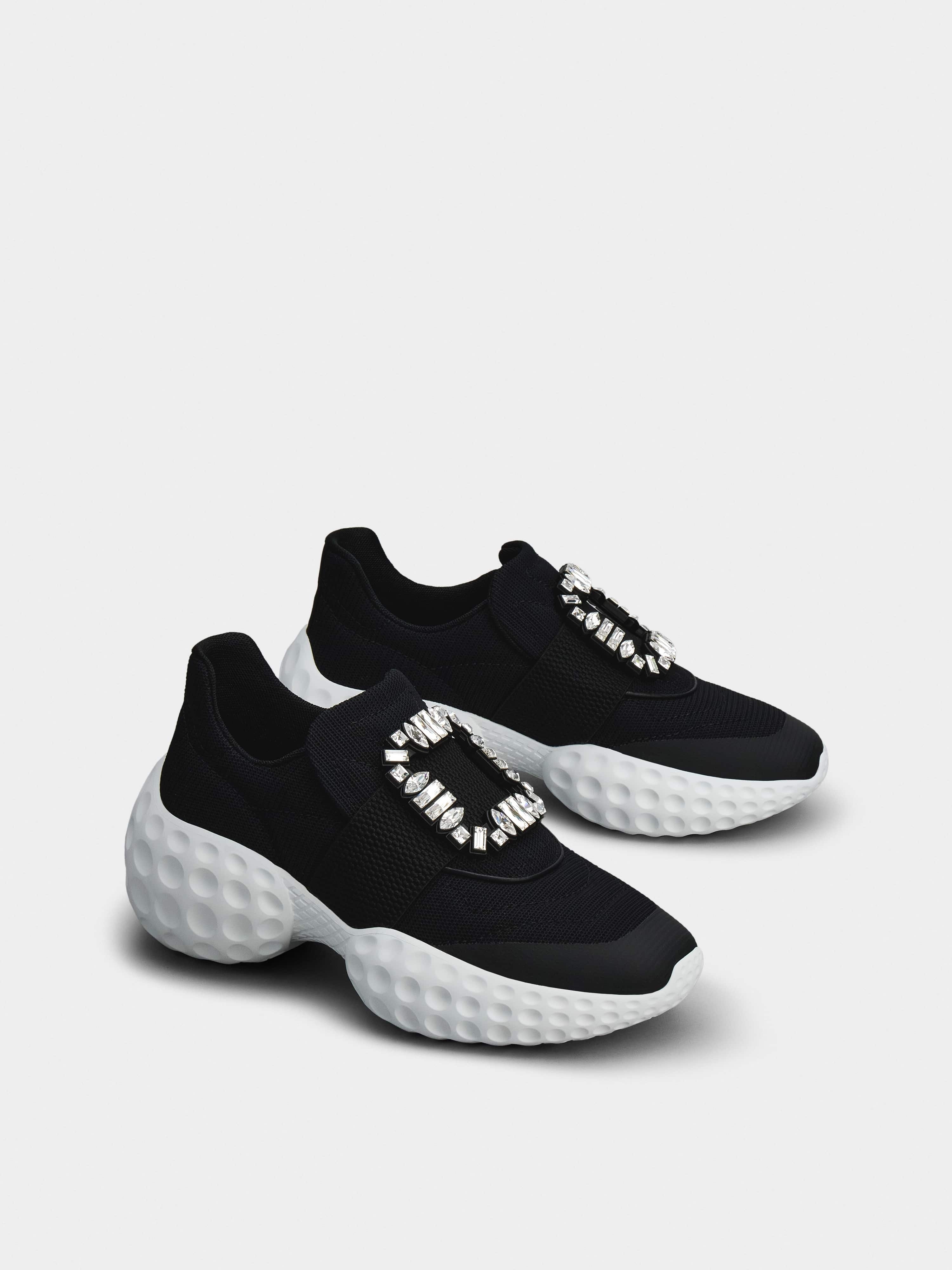 Viv' Run Light Strass Buckle Sneakers in Fabrics - 3
