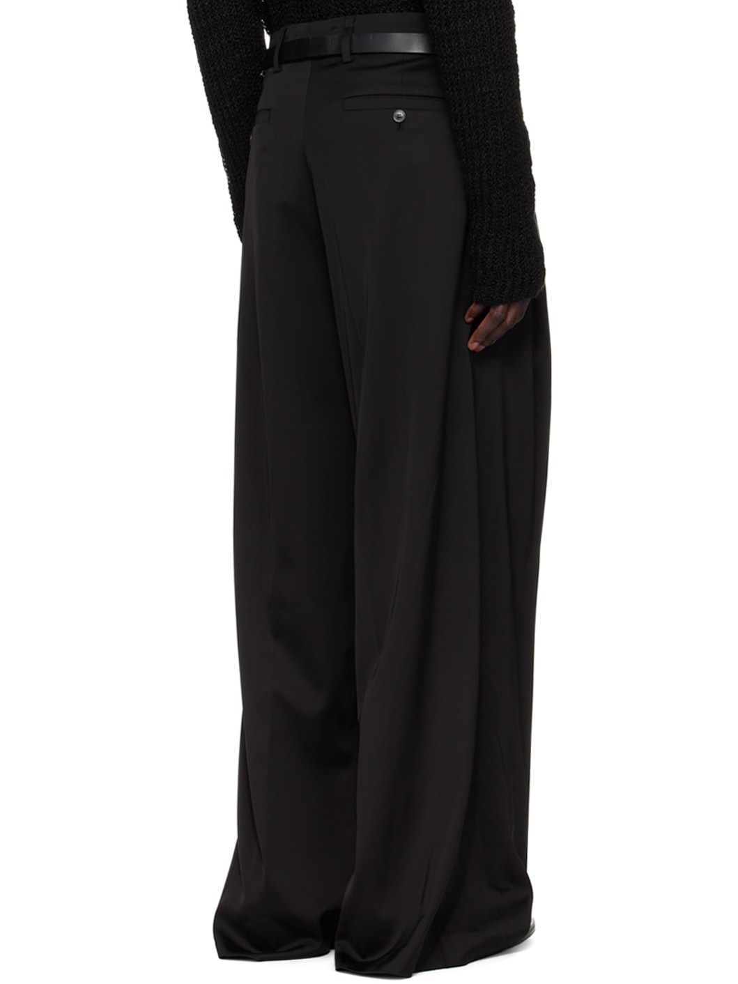 Black Pleated Trousers - 3