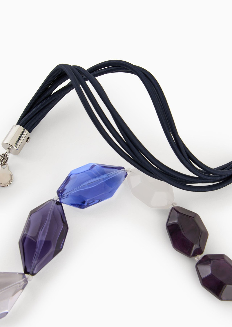 EMPORIO ARMANI Geometric gemstone necklace outlook