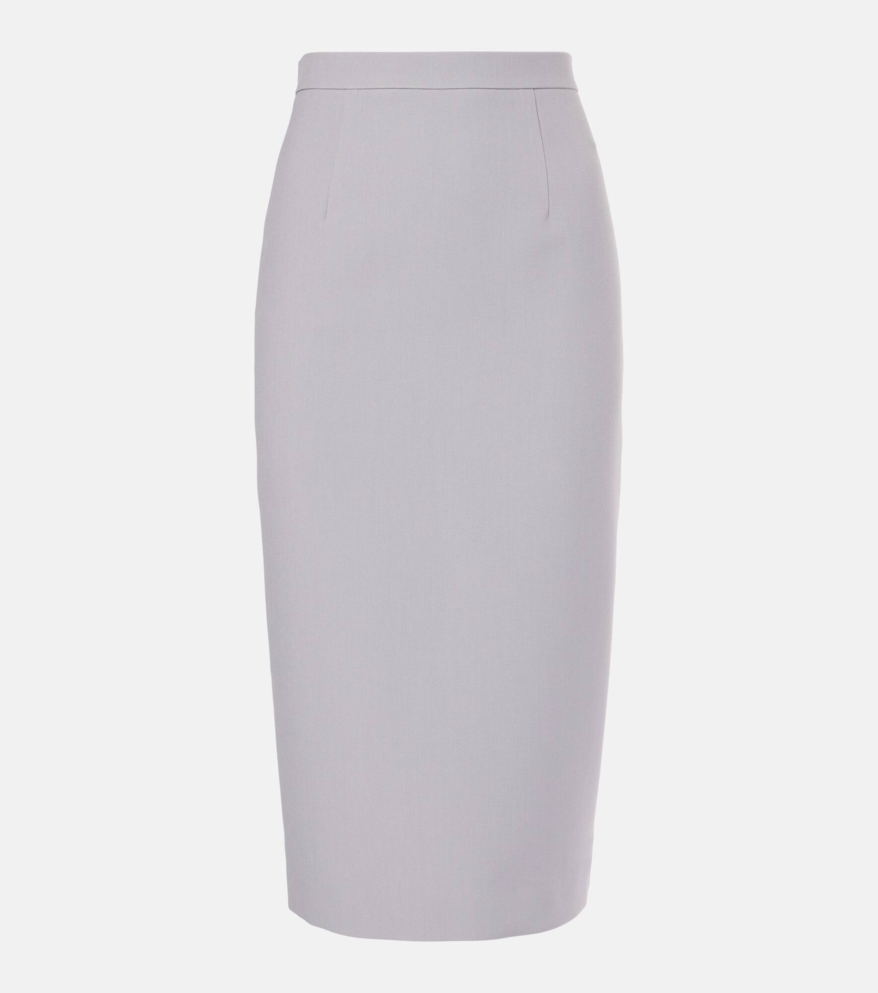 Crêpe midi skirt - 1