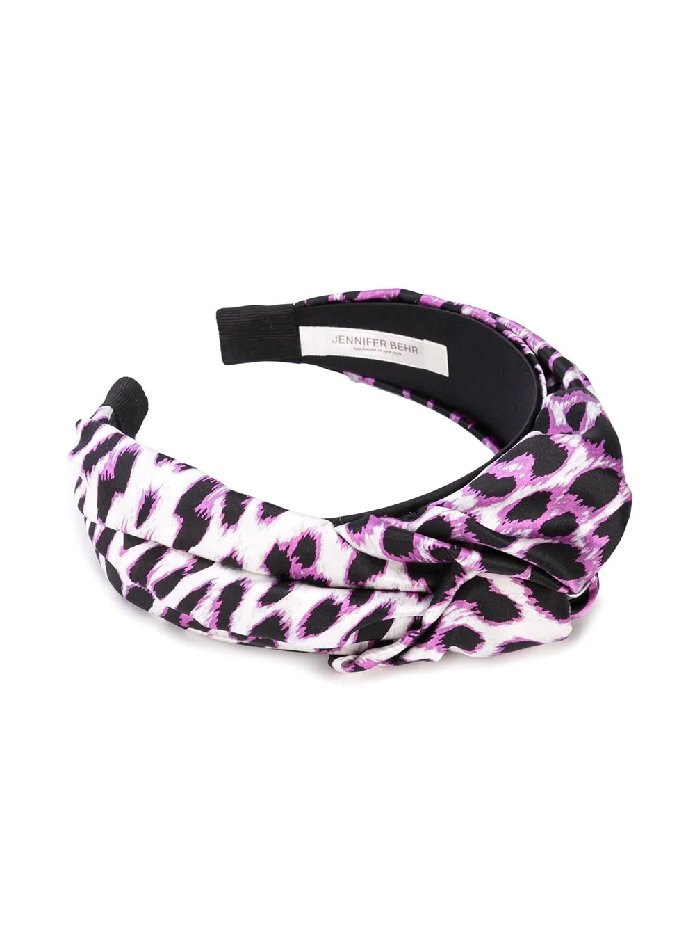 leopard print silk headband - 2