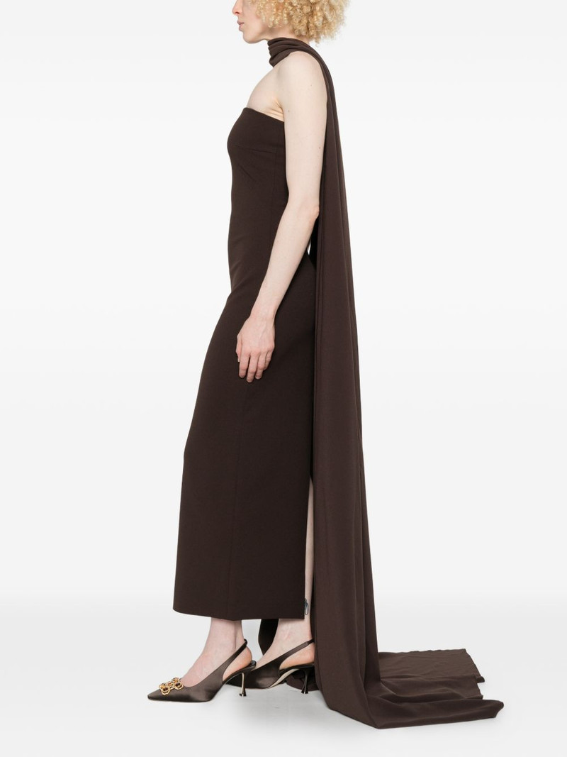 SOLACE LONDON Martine strapless midi dress outlook