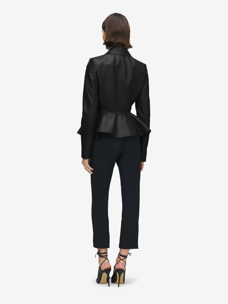 Leather Peplum Jacket 5