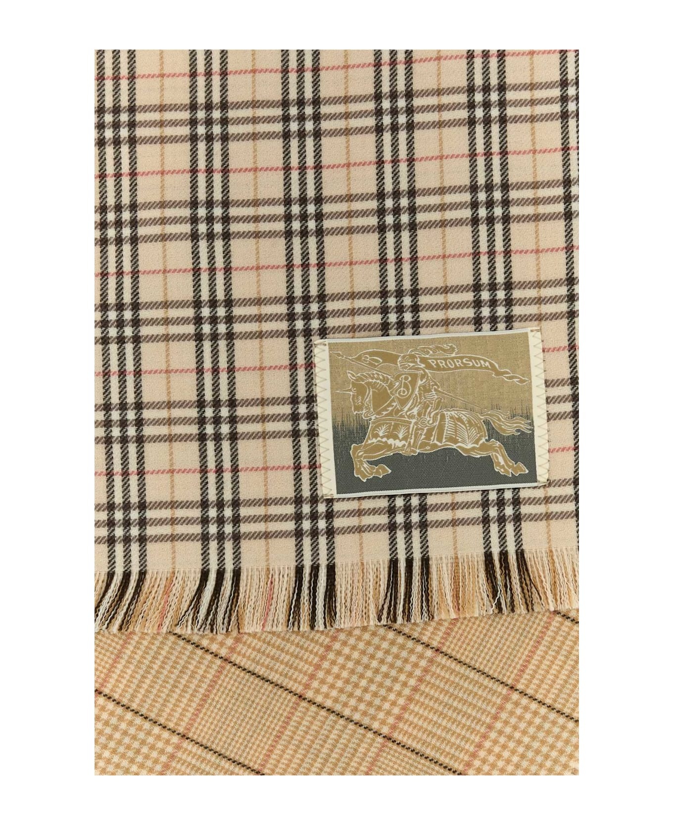 Check Wool Scarf - 2