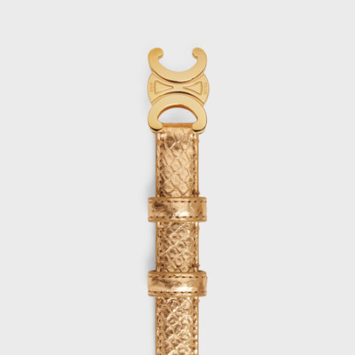 CELINE Small Triomphe Belt in LAMINATED PYTHON outlook